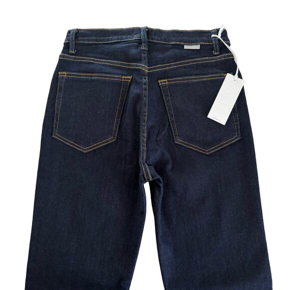 Revolve Boyish The Donny Dark Blue Wash High Rise Skinny Jeans Size 27 - Picture 7 of 9